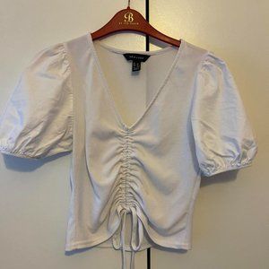 New Look Womens White Crop-top